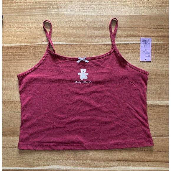 Wild Fable Junior Teens Set Of 2 Spaghetti Strap Summer Camisole Crop Tops XL - Picture 6 of 11